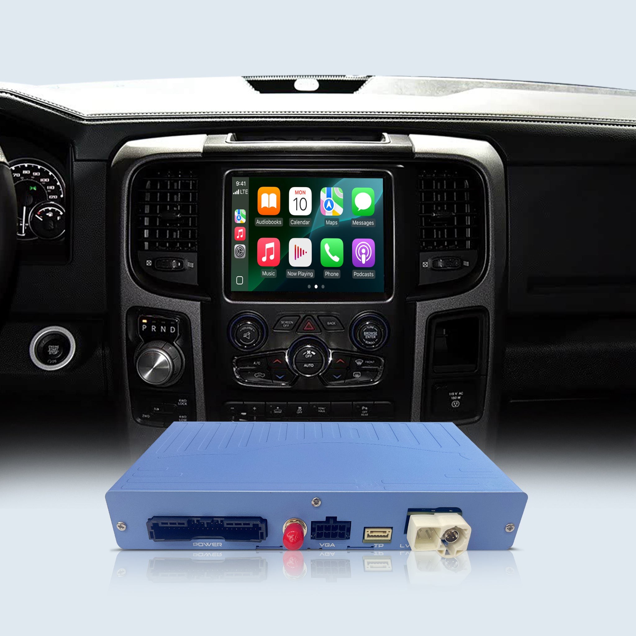 Gen3 CarPlay Decoder Module for Dodge Uconnect Radio Dodge Challenger / Viper Ram / Journey / Dart OEM Factory Screen Upgrade