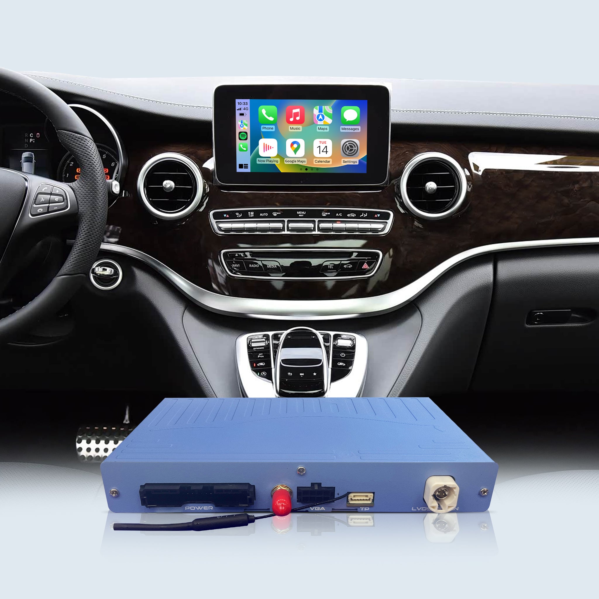 Wireless CarPlay & Android Auto Module for Mercedes-Benz V-Class / Vito (W447) | NTG 5.0 & NTG 6.0 Upgrade
