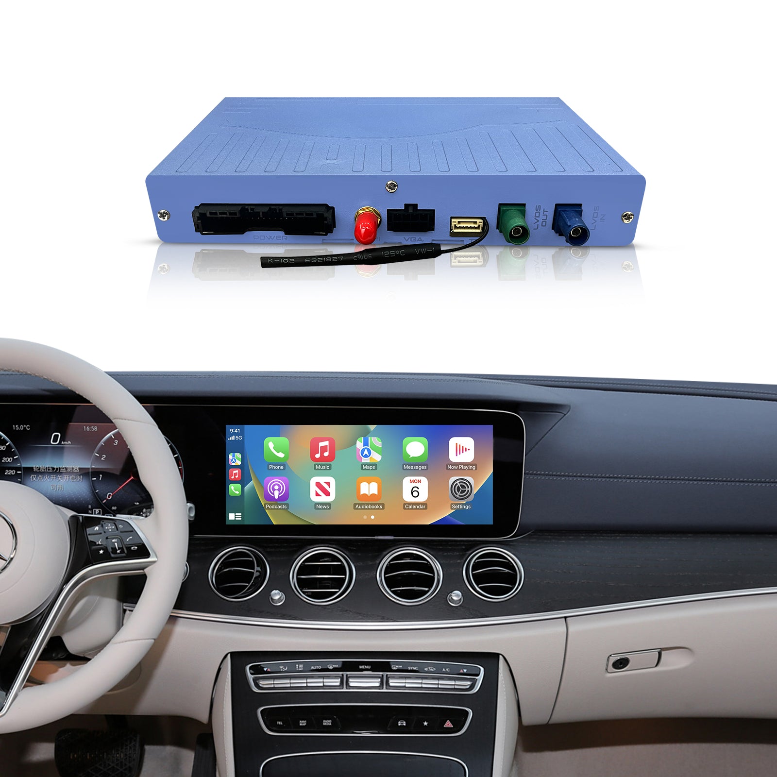 Wireless CarPlay & Android Auto Module for Mercedes-Benz NTG 6.0 MBUX Touchscreen Upgrade