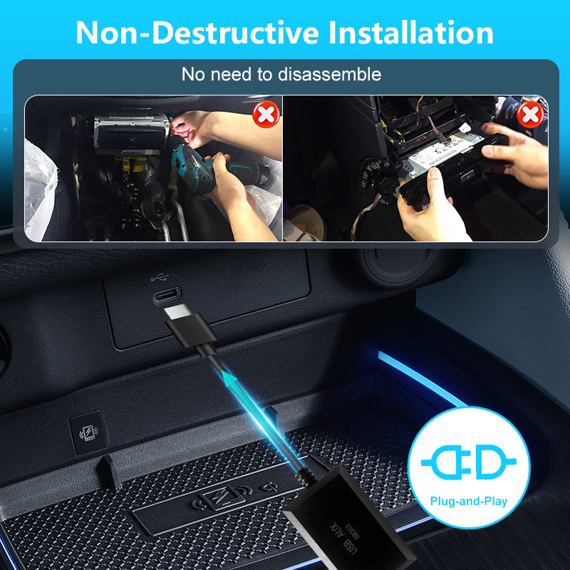 AUX to Type-C Audio Adapter for Mercedes-Benz NTG 6.0 (MBUX)