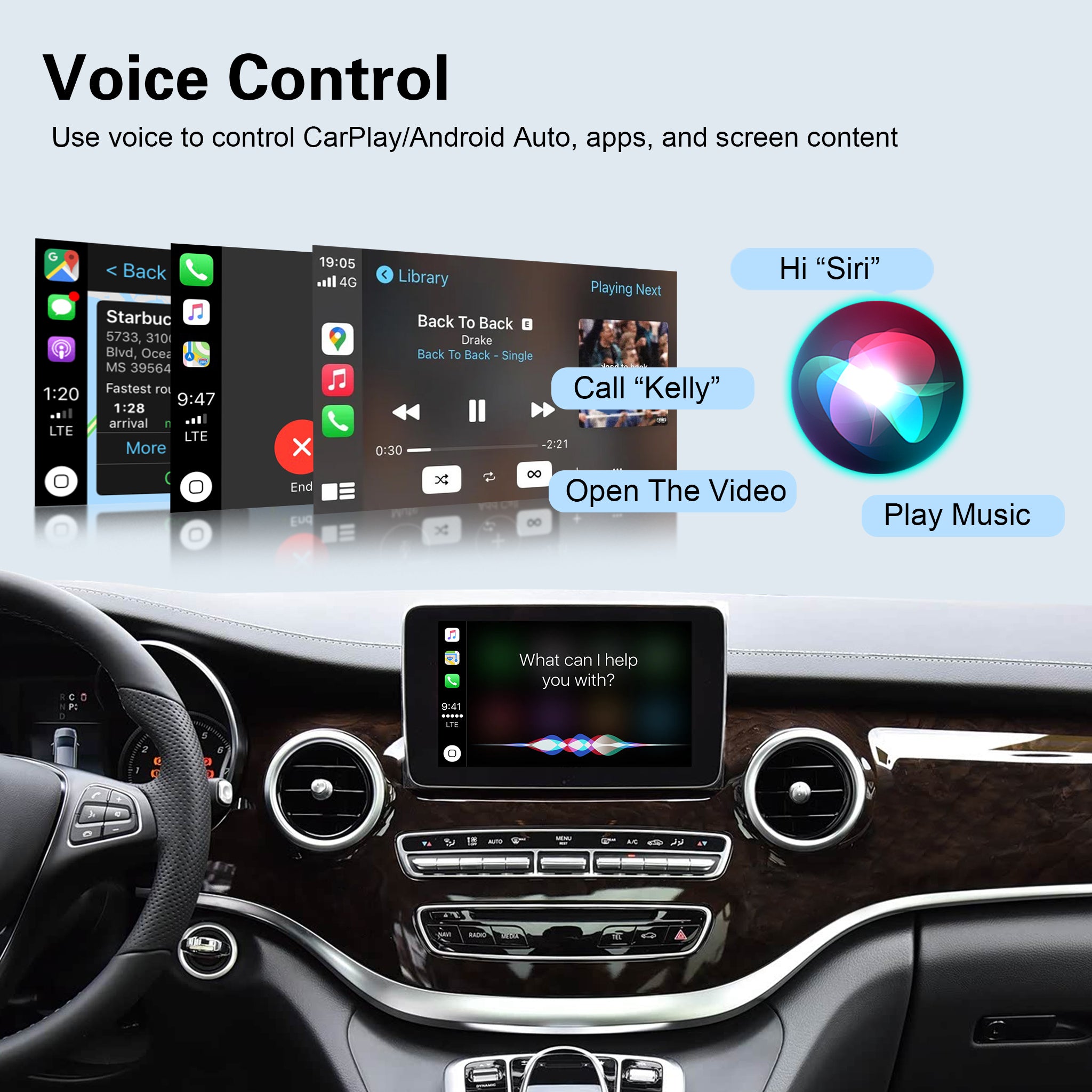 Wireless CarPlay & Android Auto Module for Mercedes-Benz V-Class / Vito (W447) | NTG 5.0 & NTG 6.0 Upgrade