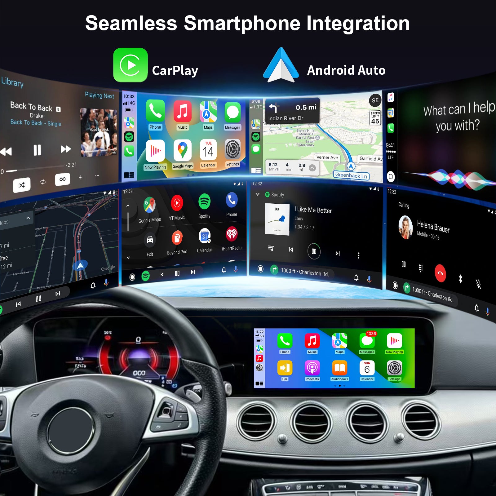 Qualcomm Android 14 Dual Screen Upgrade for Mercedes E-Class
