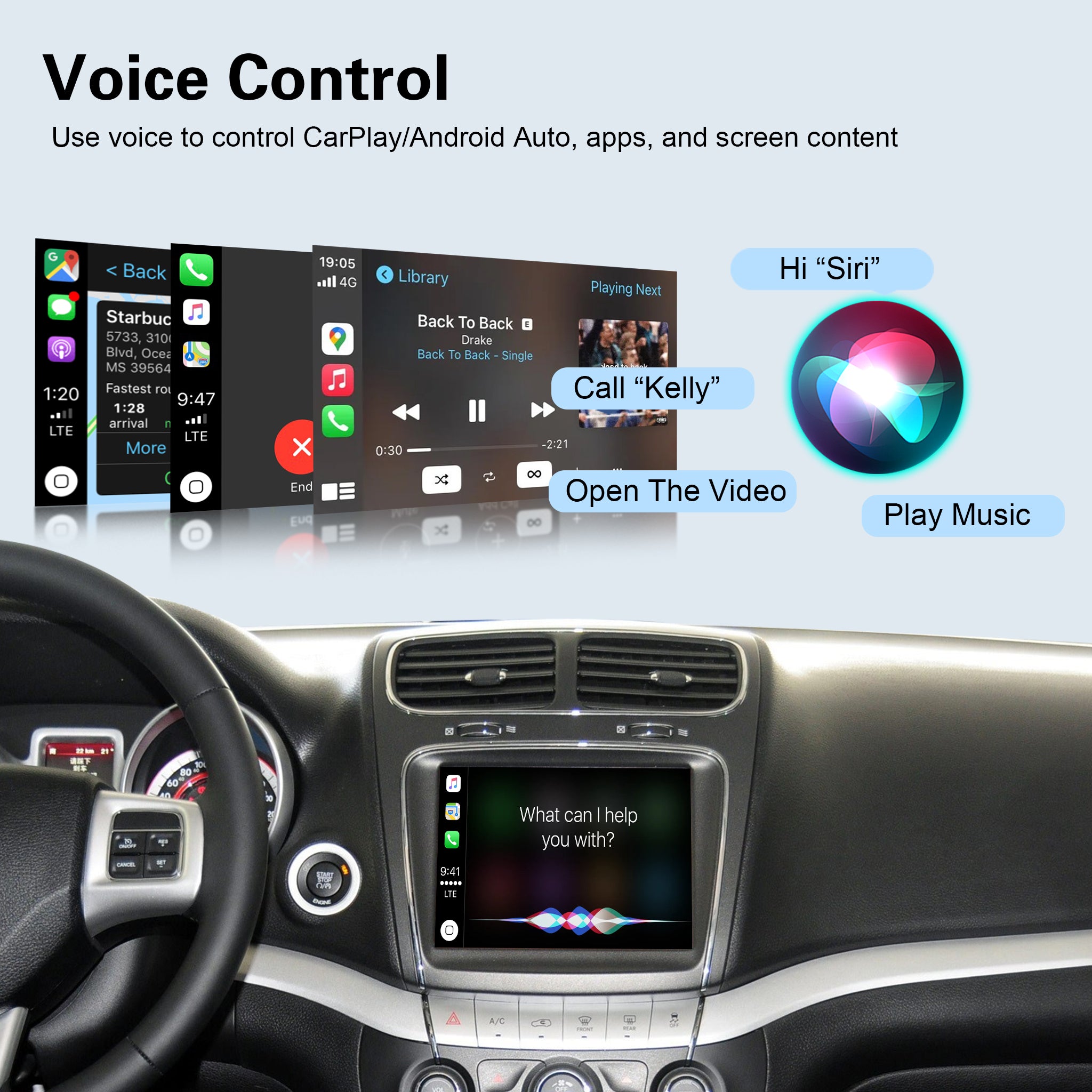 Wireless CarPlay & Android Auto Module for Fiat Freemont / 500 / 500X (2013-2014) | ONLY for 8.4