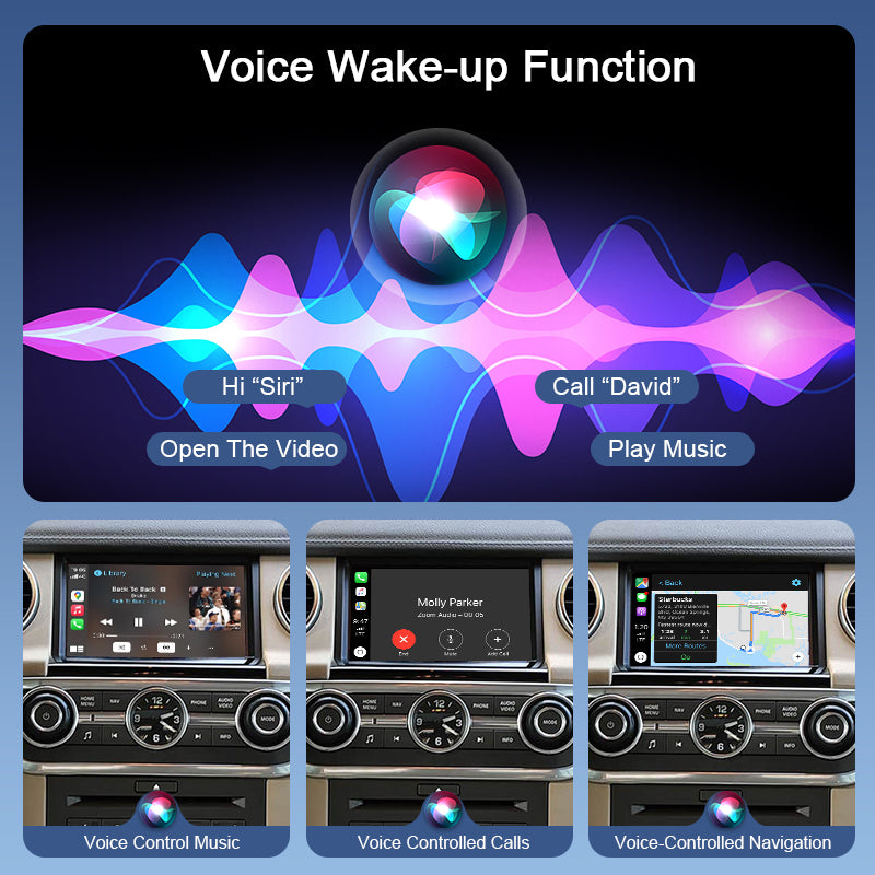 Wireless Carplay Android Auto Box for Range Rover / Land Rover Discovery 4 2009-2012 Denso Multimedia Navigation Plug and Play