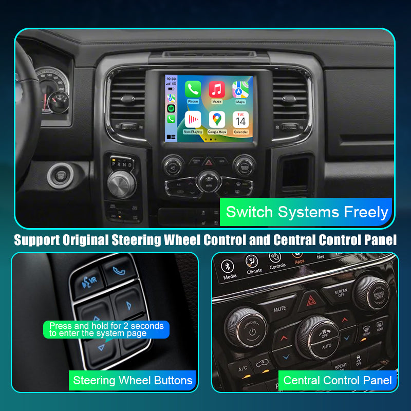 Smart Wireless / Android Auto Adapter For Dodge Ram 2014-2017