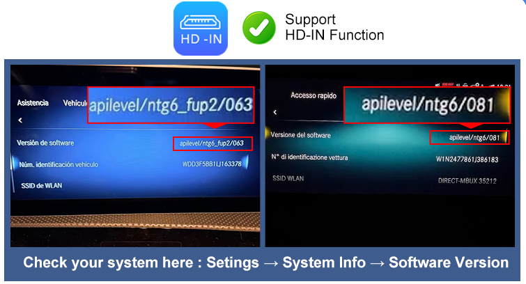 Wireless CarPlay & Android Auto Module for Mercedes-Benz NTG 6.0 MBUX Touchscreen Upgrade