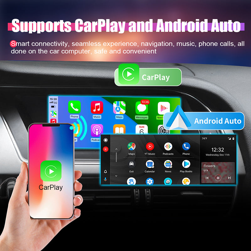 8.8inch Car Radio Multimedia Android13 Screen for Audi A4 A4L A5 2008-2012 with Wireless CarPlay Android Auto Airplay Miracast