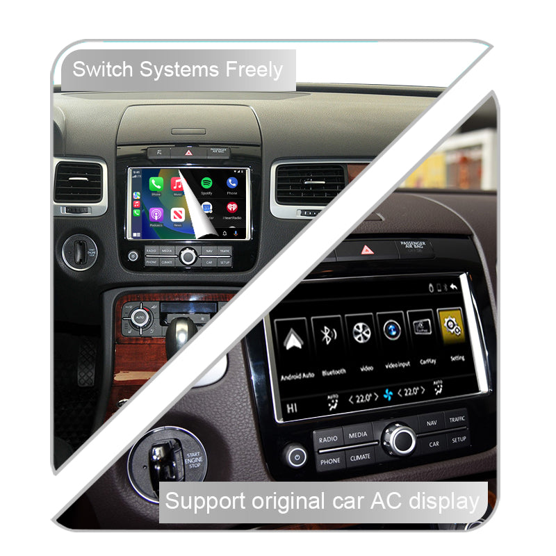 Wireless Carplay & Android Auto Module For VW Volkswagen Touareg RNS850 2011-2015 Mirror Link AirPlay Recoder Car Accessories