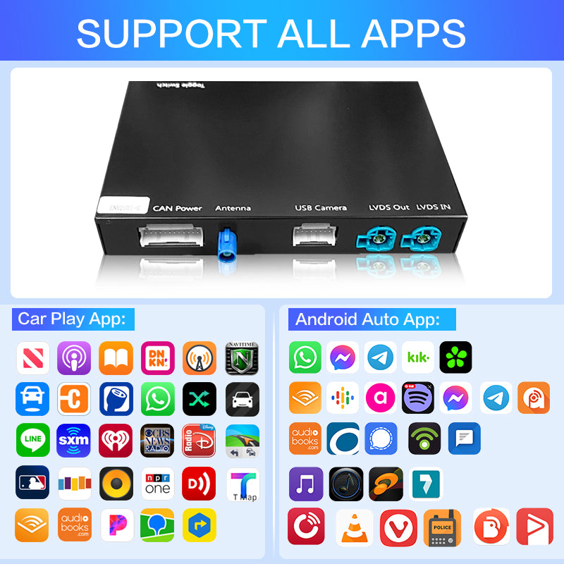 Wireless CarPlay Android Auto for BMW 1 2 3 4 5 7 Series X1 X3 X4 X5 X6 I3 I8 MINI M3 M4 M5 Z4