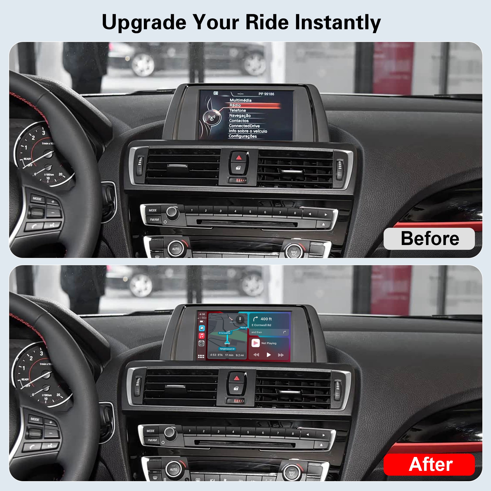 Gen3 Wireless CarPlay & Android Auto Decoder Module for BMW CCC/CIC/NBT/EVO/MGU System Upgrade