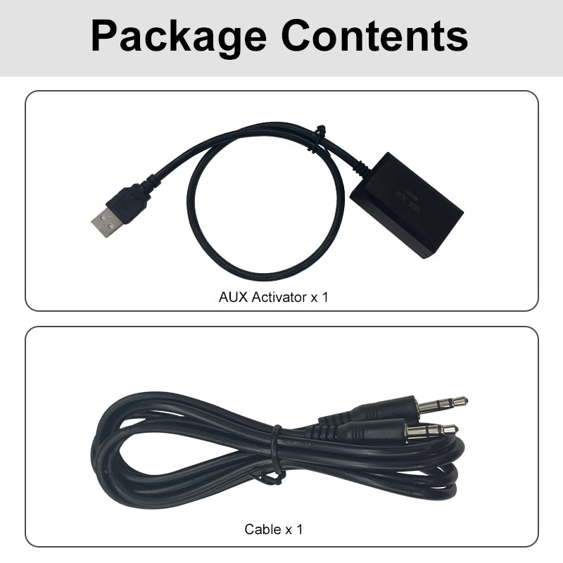7 Inch Car Screen AUX to USB Adapter for Mercedes Benz NTG 5.0 / 5.1 System Audio Input Output Converter Aux Activator