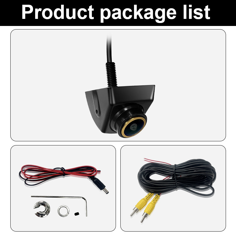 1080P AHD Car Backup Camera 170° Fisheye Golden Lens Night Vision Waterproof Universal for VW Audi Nissan Kia Mazda Toyota Honda