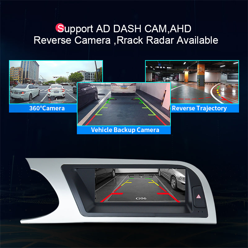 8.8inch Car Radio Multimedia Android13 Screen for Audi A4 A4L A5 2008-2012 with Wireless CarPlay Android Auto Airplay Miracast
