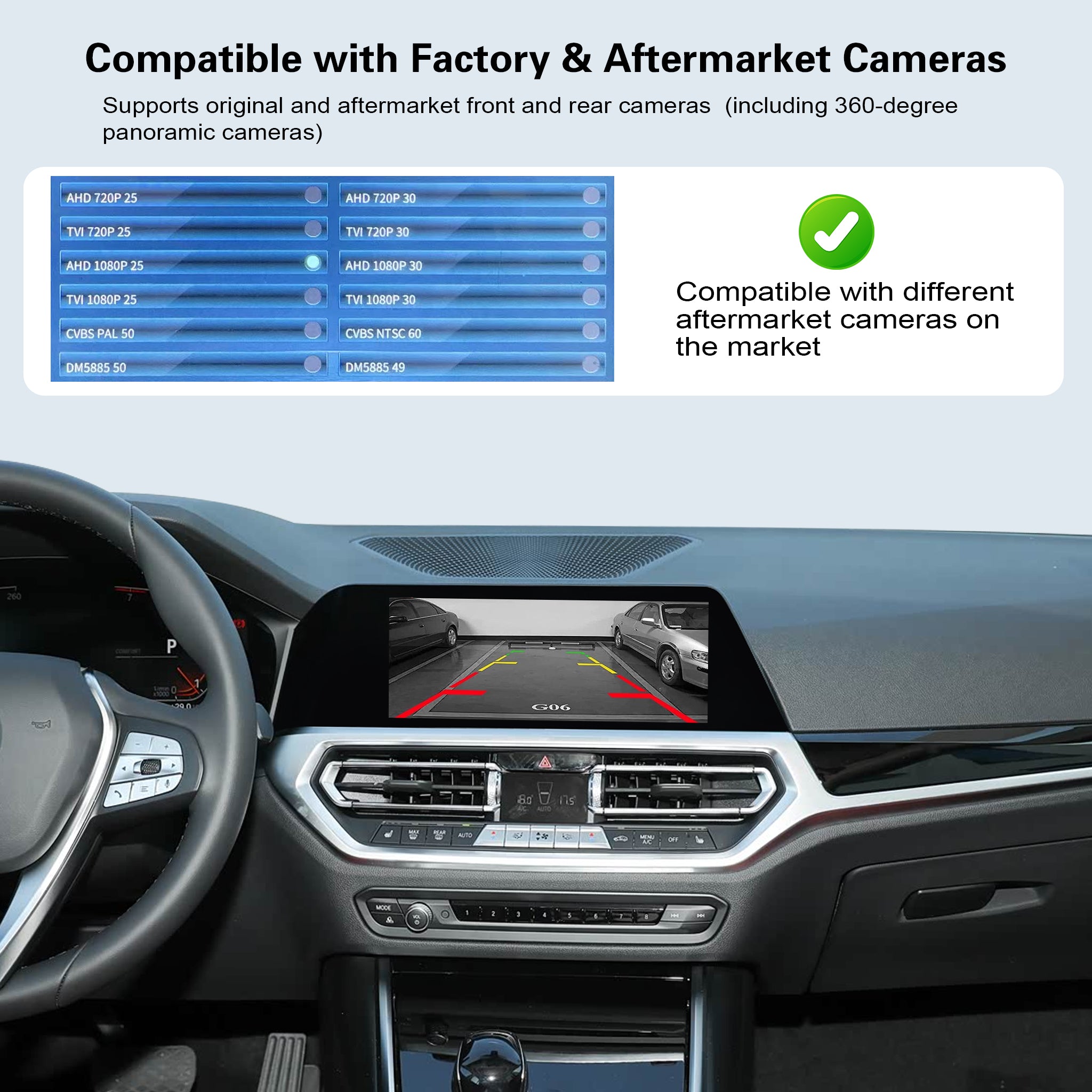 Wireless CarPlay & Android Auto Integration Interface for BMW NBT / EVO / MGU Full OEM Touchscreen Support
