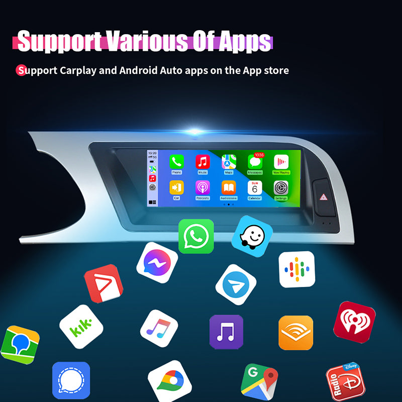 8.8inch Car Radio Multimedia Android13 Screen for Audi A4 A4L A5 2008-2012 with Wireless CarPlay Android Auto Airplay Miracast