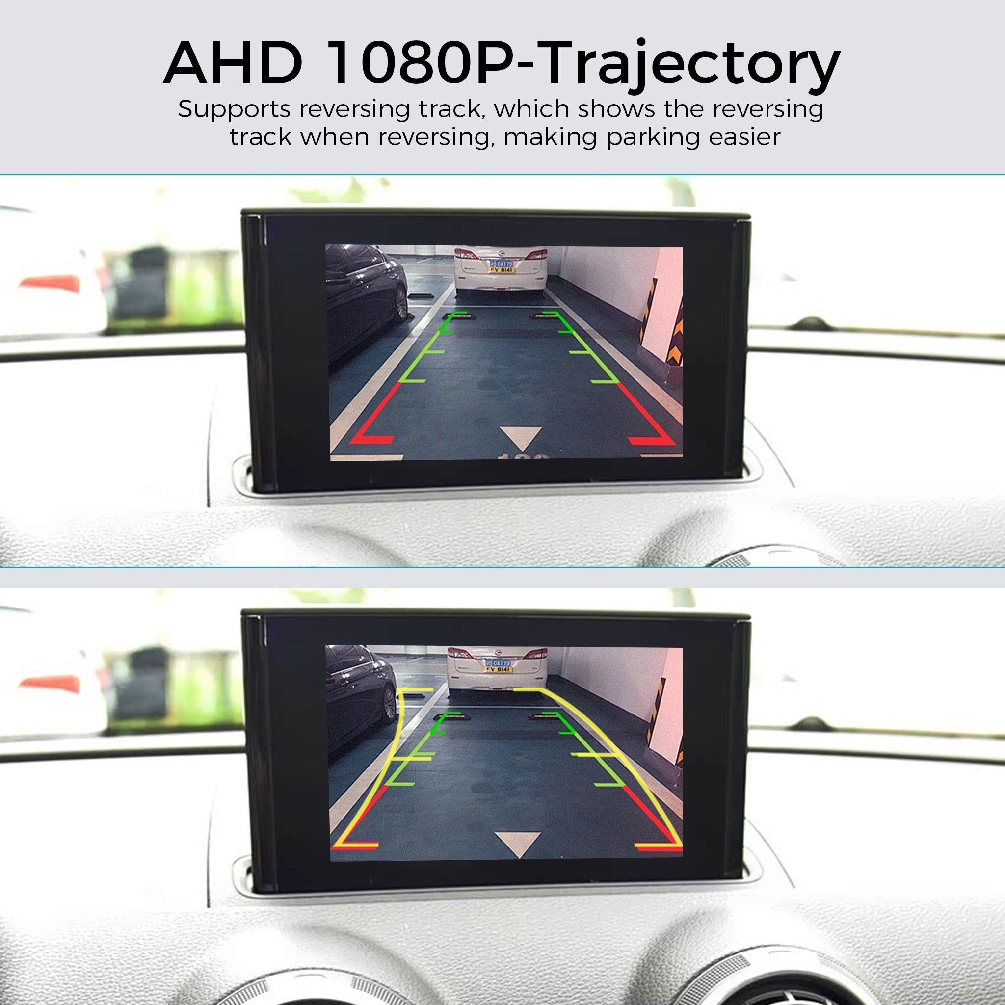 Audi VW Skoda Trunk Handle Backup Camera | Golden Fisheye Lens Rear View Reverse Camera