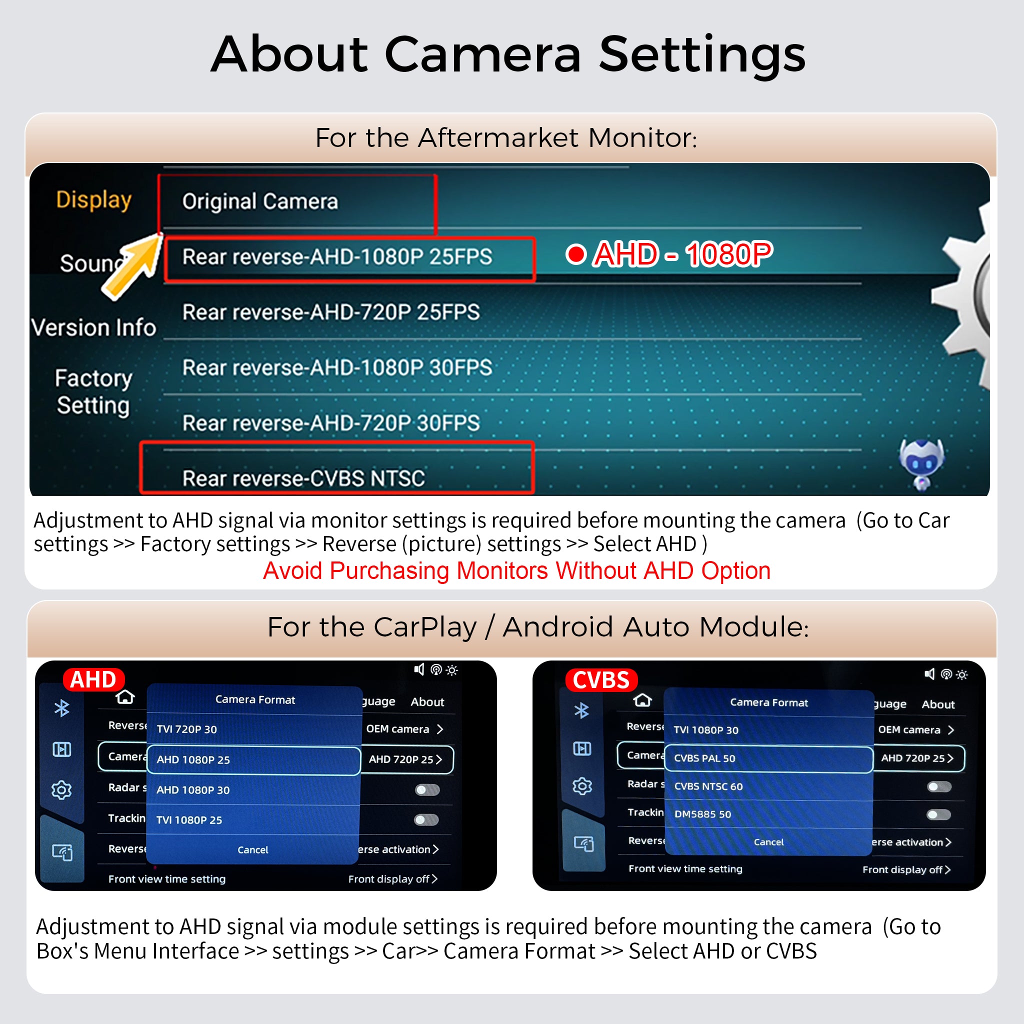 AHD 1080P 720P Rear View Backup Camera for Volvo S60 S80 V60 XC60 XC90 | OEM Fit Handle Replacement