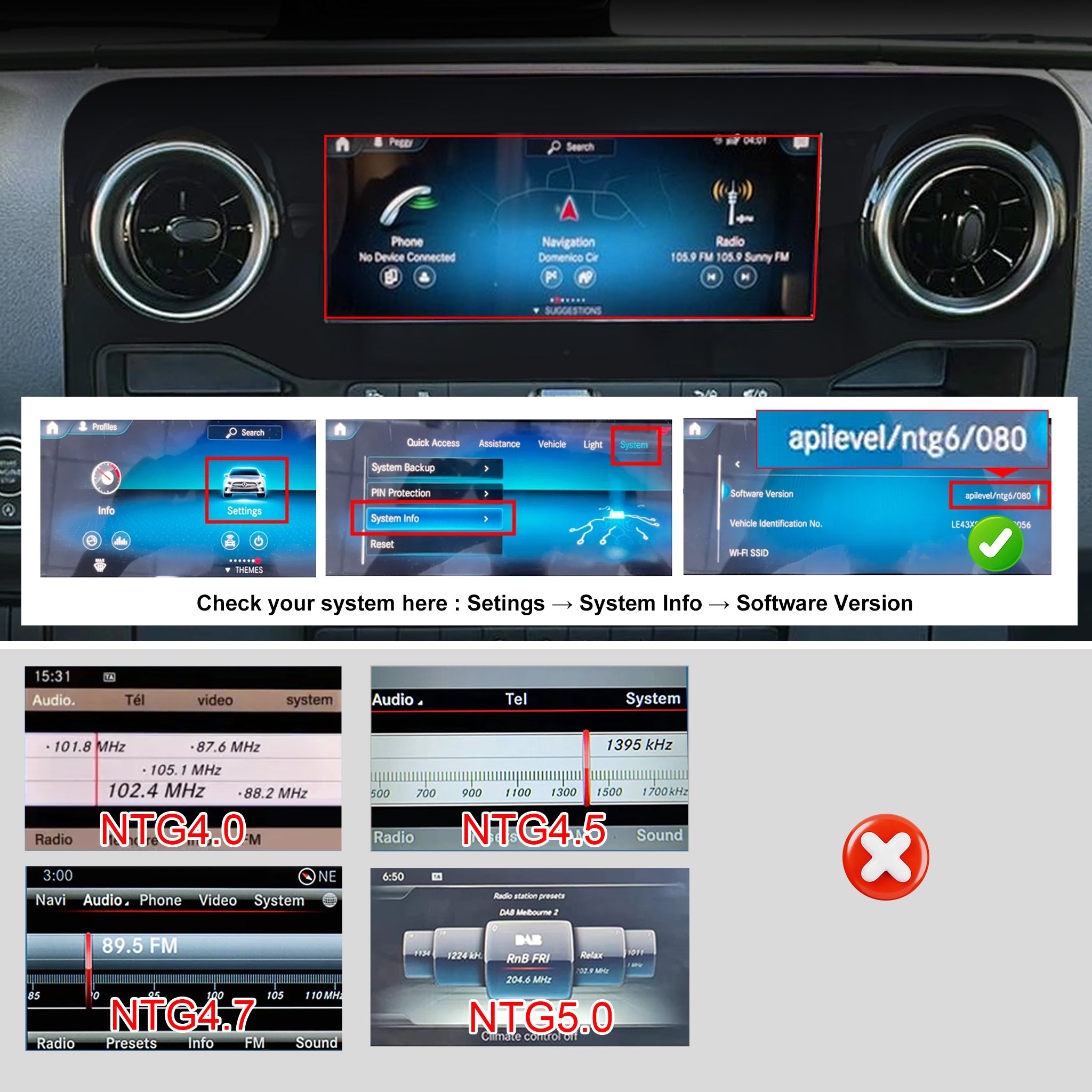 Wireless CarPlay & Android Auto Module for Mercedes-Benz Sprinter (NTG 6.0 MBUX) | OEM Screen Upgrade