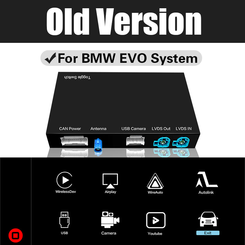 Wireless CarPlay Android Auto for BMW 1 2 3 4 5 7 Series X1 X3 X4 X5 X6 I3 I8 MINI M3 M4 M5 Z4