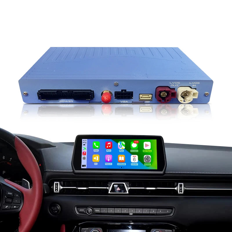 Wireless CarPlay Android Auto Adapter for Toyota Supra 2019-2025 EVO System Plug & Play Supports AirPlay MirrorLink OEM Upgrade