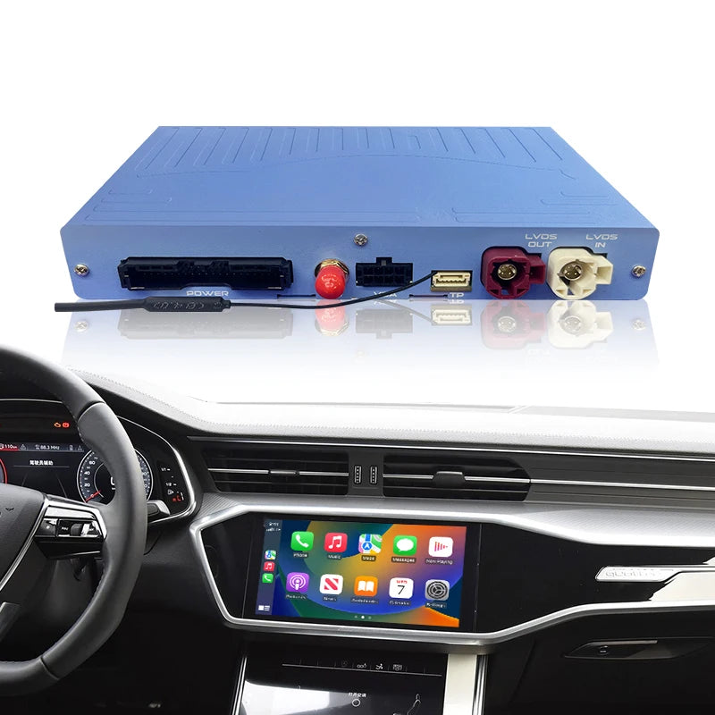 ZTUZAUTO Wireless CarPlay Android Auto Adapter for Audi A7 2019-2025 Q7 2020-2025 Front/Rear Cameras Mirror Link Spotify