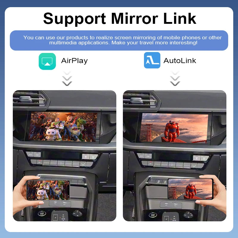 ZTUZAUTO Wireless CarPlay Android Auto Adapter for Audi A3 2020-2025 MIB3 OEM Cameras AirPlay Mirror Link Supports Siri Google