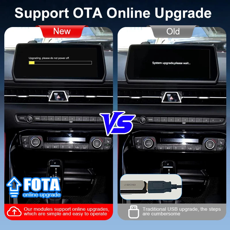 Wireless CarPlay Android Auto Adapter for Toyota Supra 2019-2025 EVO System Plug & Play Supports AirPlay MirrorLink OEM Upgrade