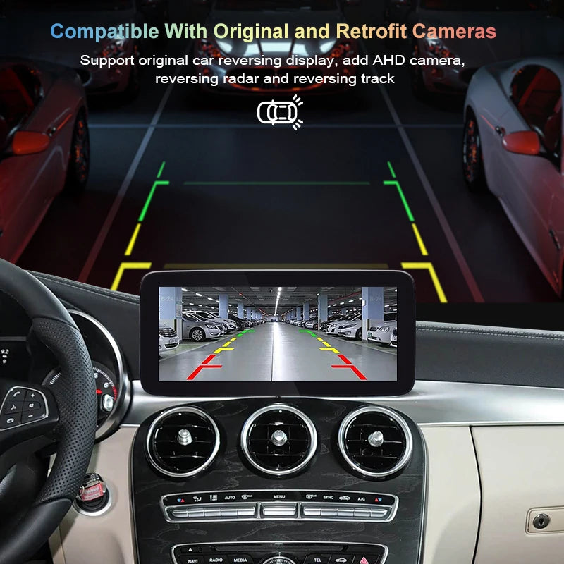 12.3/10.25 Inch Wireless CarPlay Multimedia Linux Touch Screen for Mercedes-Benz C Class /GLC 2015-2019 NTG5.0 5.1 System