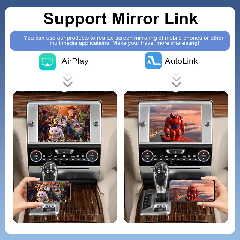Newest Portable Wireless Carplay Interface Maserati Quattroporte 2013-2015 Android Auto Mirror-Link AirPlay Touch Control