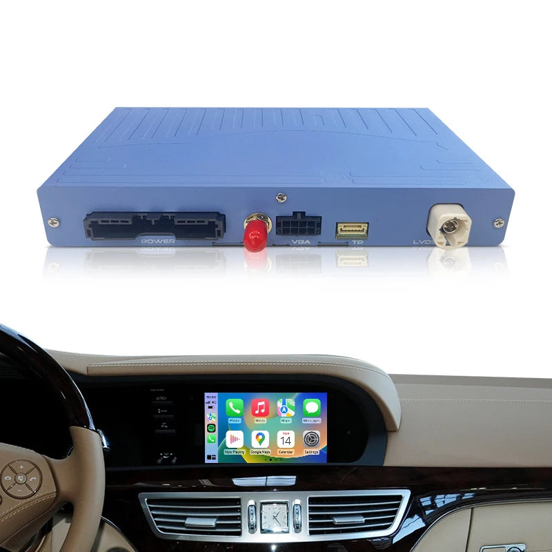 ZTUZAUTO Wireless Carplay Adapter for Mercedes Benz S-Class/CL W221 2006-2012 Remote Control 360 Camera Support Front/Reverse