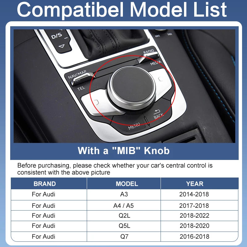 Wireless CarPlay Android Auto Interface for Audi A3 B9 A4 A5 Q5 Q2L Q5L Q7 MIB with AirPlay Mirror Link Functions Reverse Camera