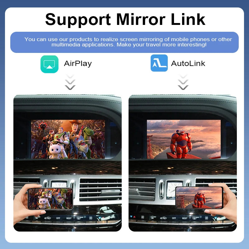 ZTUZAUTO Wireless Carplay Adapter for Mercedes Benz S-Class/CL W221 2006-2012 Remote Control 360 Camera Support Front/Reverse