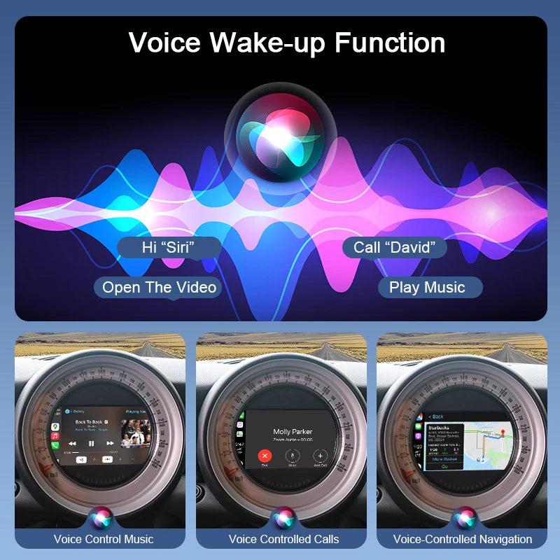 Wireless Portable Android Auto Apple CarPlay Adapter WiFi/Bluetooth for Mini R55-R61 F54-F57 John Cooper Hardtop Countryman