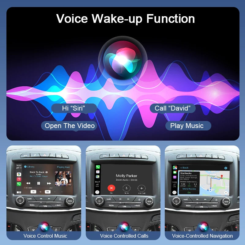 Wireless CarPlay Android Auto Adapter Buick Regal/LaCrosse/Envision/Verano Support Mirror Link AirPlay PiP Reverse Camera
