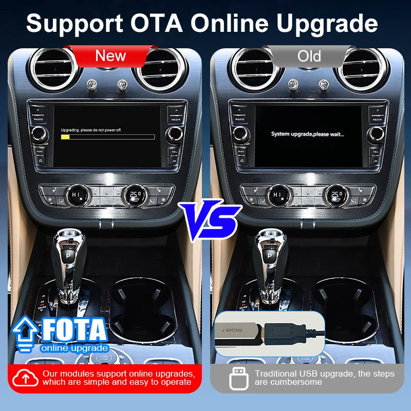Wireless CarPlay Android Auto Retrofit Kit ZTUZAUTO for Bentayga 2012-2019 Factory Screen Upgrade Voice Control Mirror Link