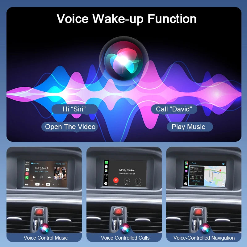 Newest Gen 3 Portable Wireless CarPlay/Android Auto Adapter Voice Control for Volvo V40 V60 XC60 S60 V70 XC70 S80 5.8