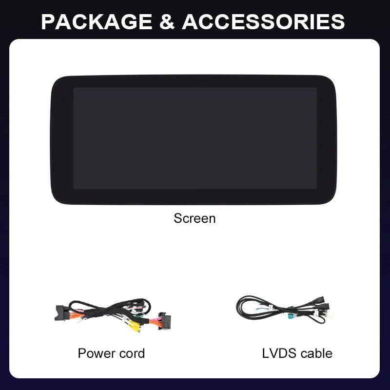 12.3/10.25 Inch Wireless CarPlay Multimedia Linux Touch Screen for Mercedes-Benz C Class /GLC 2015-2019 NTG5.0 5.1 System