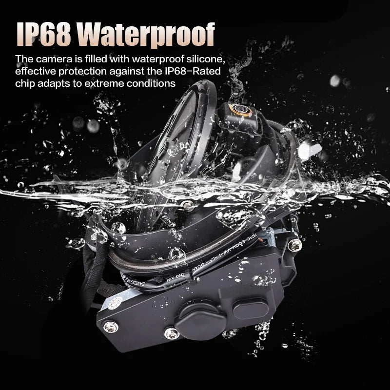 170 AHD 1080P Flip Emblem Car Reverse Backup Camera Sony Sensor IP68 Waterproof Night Vision for VW Golf 5/Golf 6/B6/Arteon