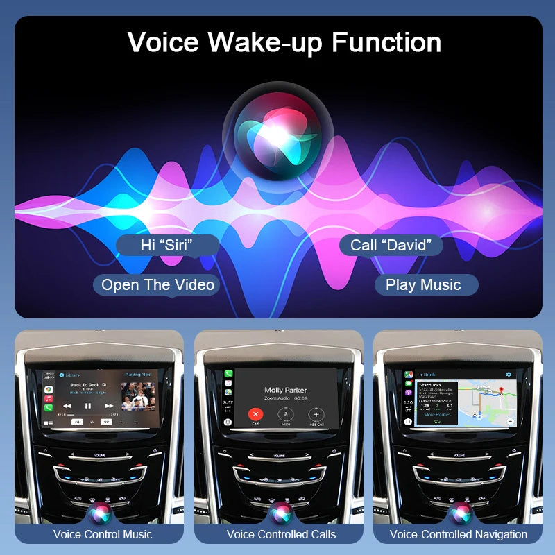Wireless CarPlay & Android Auto Adapter for Cadillac SRX 2013-2017 CTS ATS XTS XT5 8