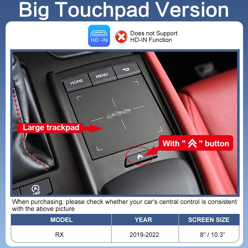 2026 Wireless CarPlay Android Auto Adapter Voice Control Camera Support for Lexus RX 2015-2022 Factory Screen Mirror Link AirPlay
