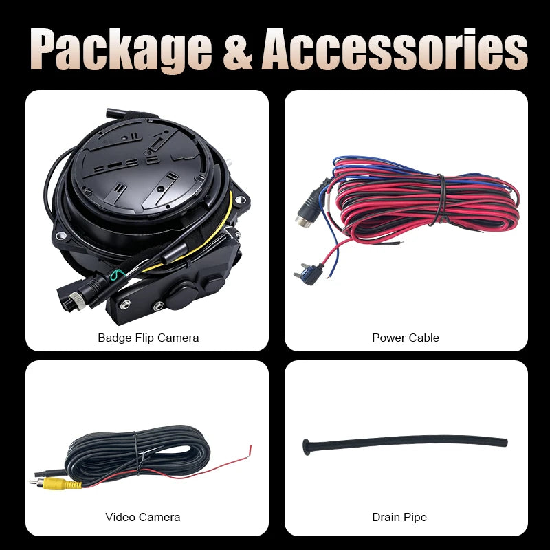 170° AHD 1080P Flip Emblem Car Reverse Backup Camera for VW Passat CC Golf 6/7/8 Magotan B6/B7/B8 Polo Beetle EOS T-roc