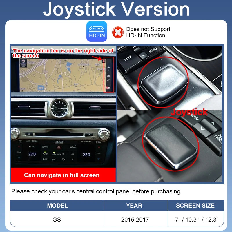 ZTUZAUTO Wireless CarPlay Android Auto Adapter for Lexus GS 2012-2017 AirPlay Mirror Link USB Navigation Plug Play Upgrade Voice