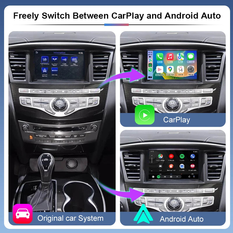 Wireless CarPlay / Android Auto Upgrade for Nissan Patrol/Armada & Infiniti Models 2020-2023