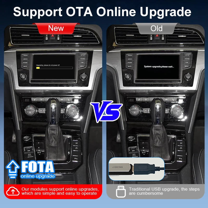 Wireless CarPlay Android Auto for Volkswagen VW Polo Golf Touareg Tiguan Teramont Passat B8 MIB MIB2 Module Box Video Interface