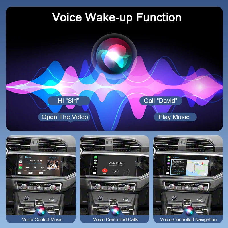 Wireless CarPlay Audi A1 Q3 2019-2025 MIB3 System Android Auto Retrofit with Voice & Touch Control AirPlay Cameras