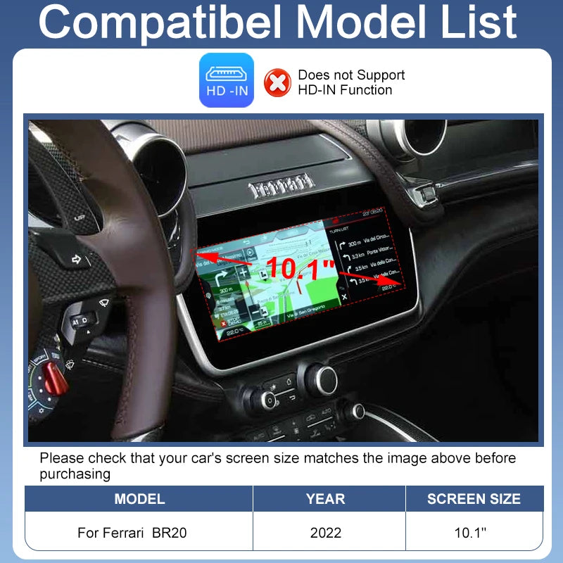 Wireless CarPlay Smart Module Ferrari California T/Portofino/GTC4Lusso/BR20 Support Android Auto AirPlay Autolink Cameras