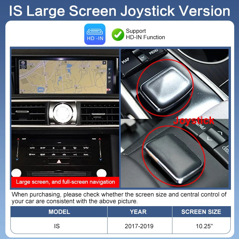 2026 Wireless CarPlay & Android Auto Mirror Link AirPlay for Lexus Models 2012-2019 with Voice Control & Camera Support