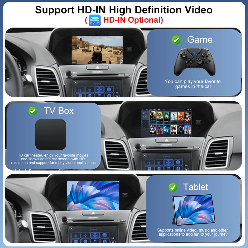 Wireless Carplay for Acura YD3 MDX TLX ILX RLX with Car Play Android Auto Mirror Link AirPlay Navigation Support OEM Cameras