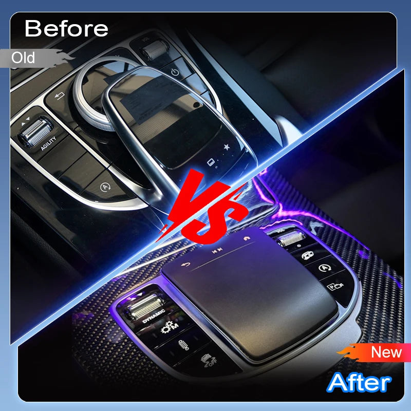 Touch Mouse Multimedia Buttons for Mercedes Benz W205 W213 W463a X253 G GLC Old to New Car Central Control Knob Joystick Upgrade