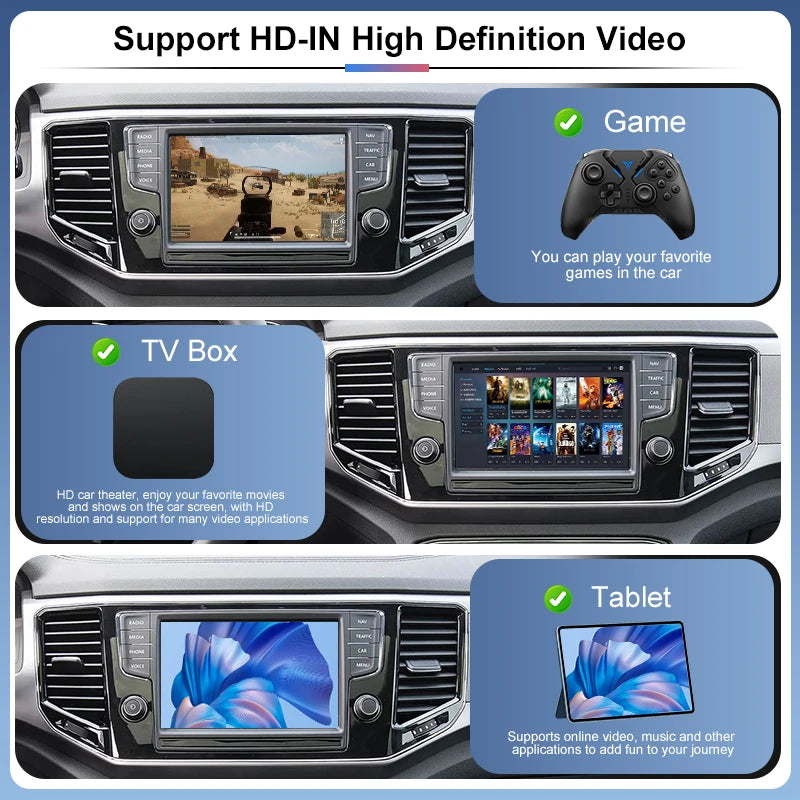 Wireless CarPlay Android Auto for Volkswagen VW Polo Golf Touareg Tiguan Teramont Passat B8 MIB MIB2 Module Box Video Interface
